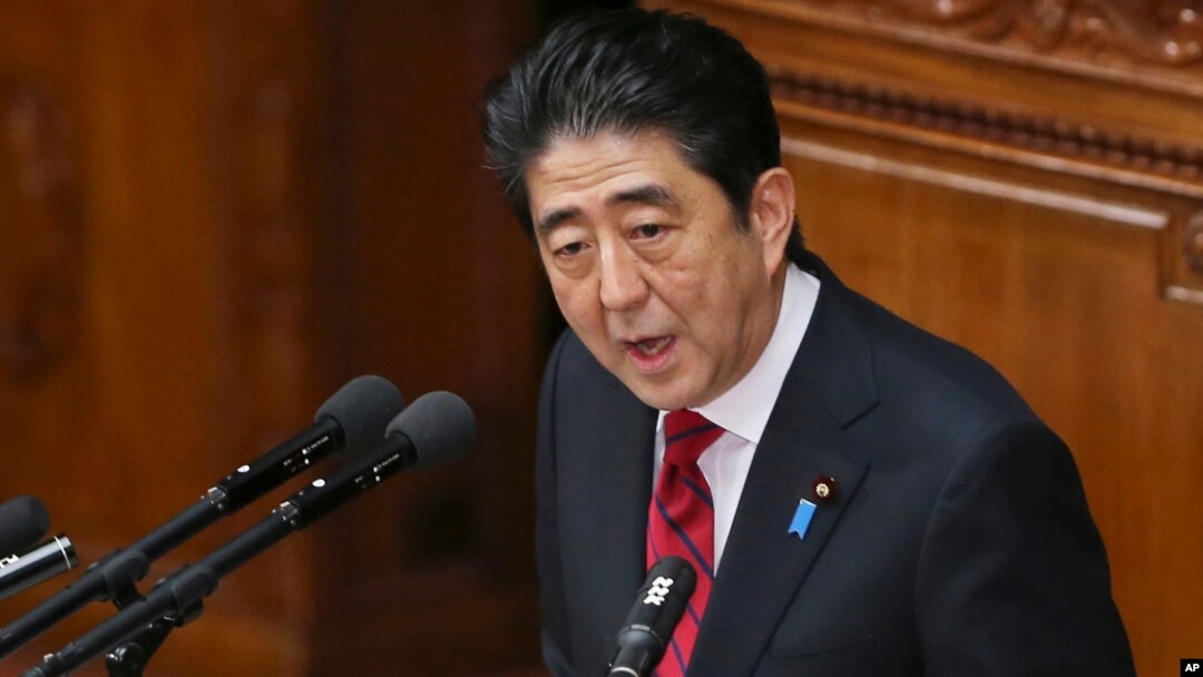 Perdana Menteri Jepang Shinzo Abe akan berpidato di hadapan Kongres AS, 29 April (foto: dok).