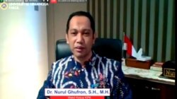 Wakil Ketua KPK, Nurul Ghufron dalam sebuah webinar (tangkapan layar: Petrus Riski/VOA).