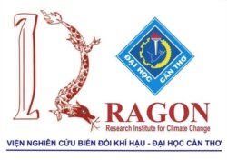 Logo Viện Nghiên Cứu Biến Đổi Khí Hậu Mekong – Đại học Cần Thơ. DRAGON là chữ viết tắt của Delta Research And Global Observation Network – Mạng lưới Nghiên cứu Châu thổ và Quan trắc Toàn cầu, được thiết lập từ 2008, đến nay là 12 năm, có thể xem như một Viện Nghiên cứu của Đại học Cần Thơ. (4)