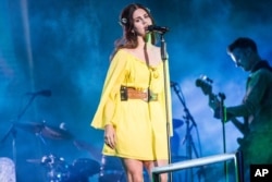 Lana Del Rey in concert.