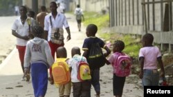 Some students in Gabon will begin learning English as well as French this year. (Amr Dalsh/Reuters)
