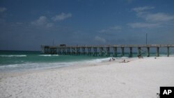 The beach at St. Andrews State Park in Panama City, Florida