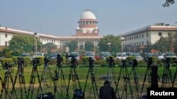 印度新德里的最高法院。（資料圖片）