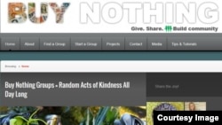 A screenshot of "Buy Nothing" project.