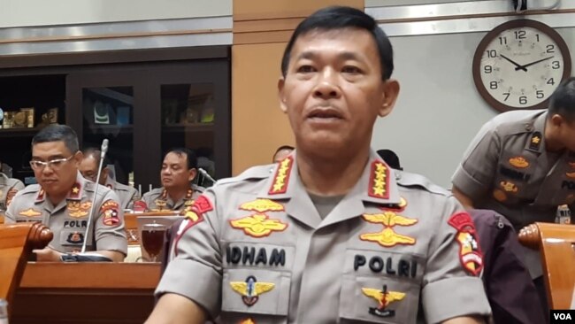 Kapolri Jenderal Idham Azis. (VOA/Fathiyah)
