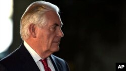 Le secrétaire d'Etat américain Rex Tillerson, 