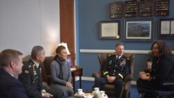 Senator Duckworth Meets with U.S. Army Secretary Ryan McCarthy and General Apirat Kongsompong, Commander in Chief of the Royal Thai Army during his official visit in Washington, DC. Feb 25, 2020. (Courtesy Senator Tammy Dukworth)