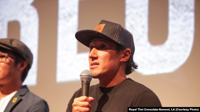 The Rescue director, Jimmy Chin speaks during a screening event of “The Rescue” at Thai community in Los Angeles, CA. Oct 9, 2021.