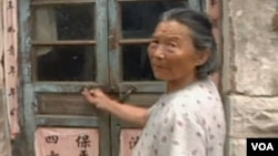 陈光诚的母亲在山东东师古村