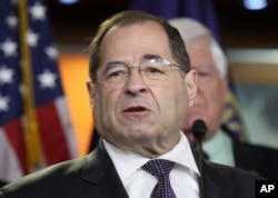 Rep. Jerry Nadler, D-N.Y., announces he is backing President Barack Obama’s Iran nuclear deal during a news conference in Washington, June 16, 2015.