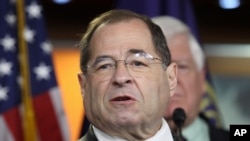 FILE - Rep. Jerry Nadler, D-N.Y., is pictured at a news conference in Washington, June 16, 2015.