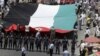 Followers of the Jordanian Muslim Brotherhood march in Amman, July 13, 2012.