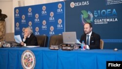 Konferans pou lapres nan fen asanble jeneral Oganizasyon Eta Ameriken yo, l'OEA, 12 Nov. 2021.