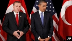 Реджеп Тайип Эрдоган (слева) и Барак Обама. Архивное фото, март 2012г. 