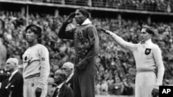 Jesse Owens en los juegos de Berlín.