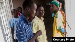 Young men volunteer for free surgical circumcision at the Harare Central Hospital.