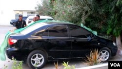 رشید گوڈیل کے زیراستعمال رہنے والی کار جو حملے کا نشانہ بنی