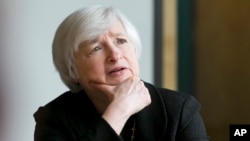 Ketua Bank Sentral AS atau Federal Reserve, Janet Yellen (foto: dok). Kebijakan 'Quantitave Easing' Bank Sentral AS membantu menstabilkan ekonomi AS sepanjang 2014.