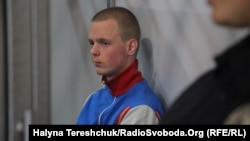 Ukraine -- The suspect in organizing an attack on the Roma camp, Lviv, 26Jun2018