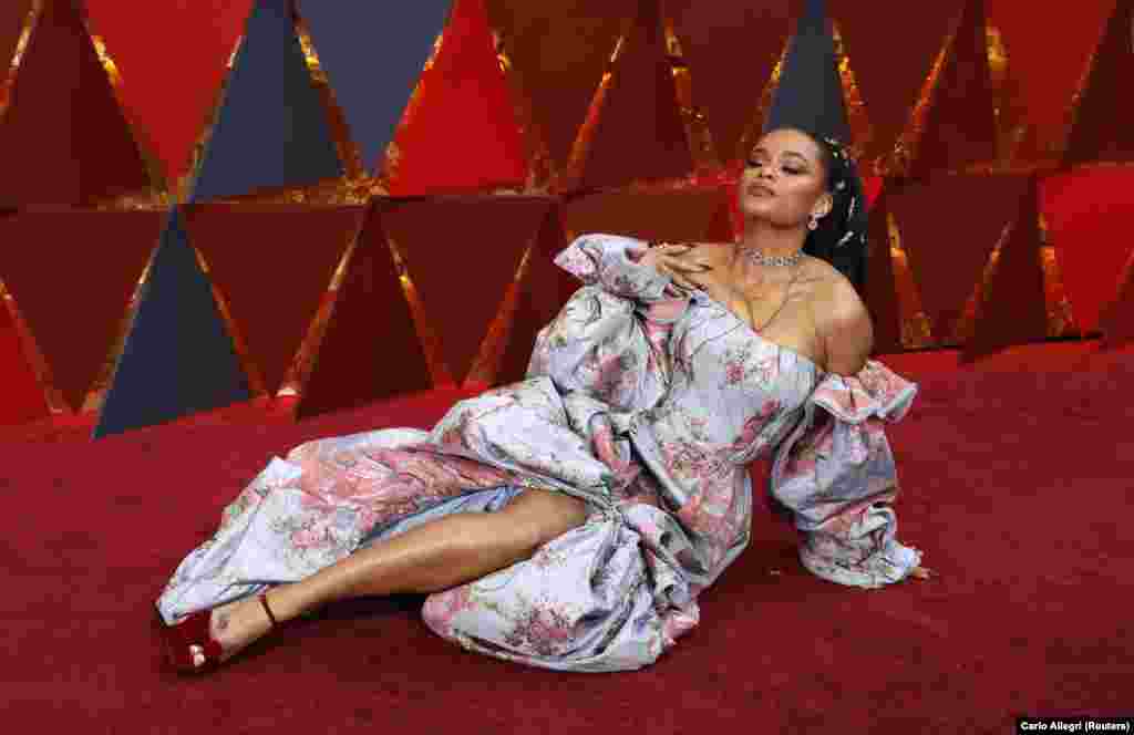 Andra Day à chegada dos Óscares