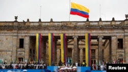 Vista general de la Plaza Bolívar durante la ceremonia de inauguración del nuevo presidente de Colombia, Ivan Duque, en Bogotá, Colombia, el 7 de agosto de 2018. REUTERS / Carlos Garcia Rawlins -