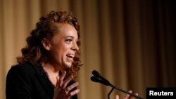 Comedian Michelle Wolf performs at the White House Correspondents' Association dinner in Washington, April 28, 2018.