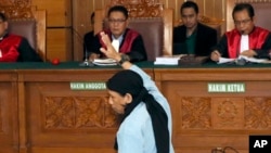 Aman Abdurrahman di pengadilan Jakarta Selatan, 22 Juni 2018.