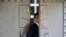 A security guard walks in the Saudi Arabia consulate in Istanbul, Oct. 9, 2018. 
