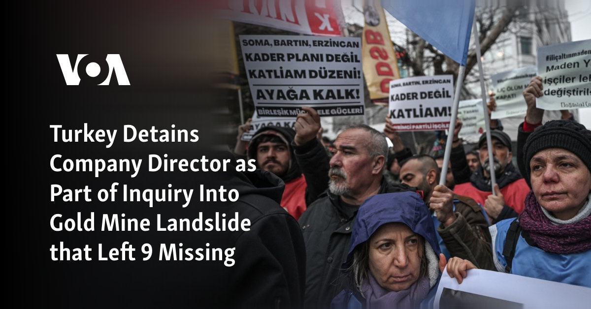 Türkiye, altın madeninde 9 kişinin hayatını kaybetmesine yol açan toprak kaymasıyla ilgili soruşturma kapsamında şirketin yöneticisini tutukladı