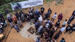 Peletakan baru pertama Suaka Badak Sumatera atau Sumatran Rhino Sanctuary (SRS), di Aceh timur, Provinsi Aceh, Kamis 11 November 2021. (Courtesy: Forum Konservasi Leuser)