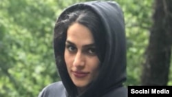 FILE - Iran’s judiciary says it has arrested an ex-fiance of dissident protester Maryam Faraji, 33, on suspicion of involvement in her killing. Faraji, who had been arrested in early January for participating in anti-government protests, is seen here in this undated image shared on social media.