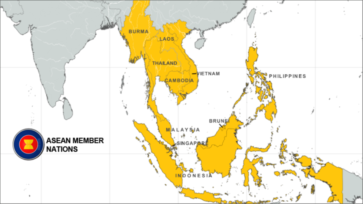 Gambar Asean - Peta ASEAN Lengkap Dan Negara Anggotanya | Republik SEO