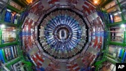 FILE - CERN's Large Hadron Collider, near Geneva.