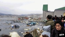 Trận động đất có cường độ 8.9 đã làm bùng ra một trận sóng thần cao 10 mét cuốn trôi tàu bè, nhà cửa, xe cộ dọc theo bờ biển trong vùng duyên hải đông bắc nước Nhật, ngày 11/3/2011