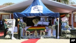 Burial site of former President Robert Mugabe, who died in Singapore on September 6, 2019.