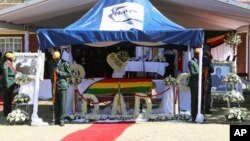 Burial site of former President Robert Mugabe, who died in Singapore on September 6, 2019.