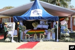 Burial site of former President Robert Mugabe, who died in Singapore on September 6, 2019.