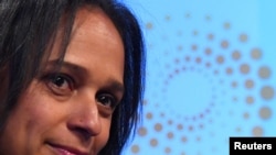 Isabel dos Santos, empresária angolana, num evento da Reuters em Londres