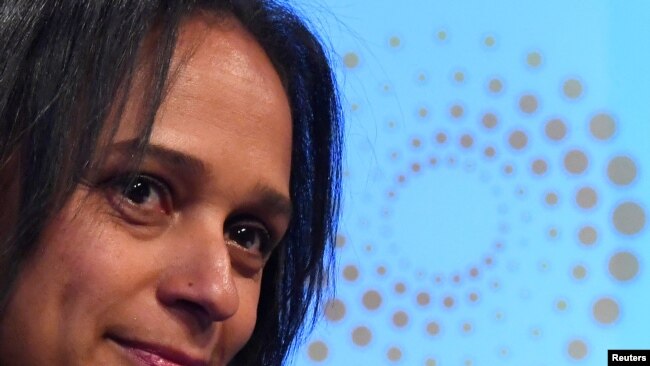 Isabel dos Santos, empresária angolana, num evento da Reuters em Londres