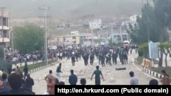 Kurdish women protest for Farinaz Khosravani