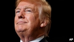 President Donald Trump speaks during a campaign rally, Thursday, Sept. 20, 2018, in Las Vegas. (AP Photo/Evan Vucci)