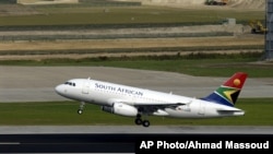 South African Airways passenger jet.