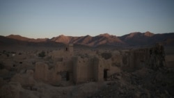 Ruins of homes destroyed during war are seen in Salar village, Wardak province, Afghanistan, Oct. 12, 2021.