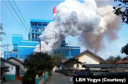 Dokumentasi foto proses uji coba PLTU pada Juli 2019. (Foto: Courtesy/LBH Yogya)