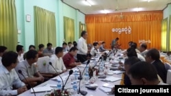 ပြည်ထောင်စုငြိမ်းချမ်းရေးဖော်ဆောင်ရေး လုပ်ငန်းကော်မတီ UPWC နဲ့ တိုင်းရင်းသားလက်နက်ကိုင်အဖွဲ့တွေရဲ့ တနိုင်ငံလုံးဆိုင်ရာ အပစ်အခတ်ရပ်စဲရေး ညှိနှိုင်းရေးအဖွဲ့ NCCT တို့ တွေ့ဆုံပွဲ။ (ဓာတ်ပုံ- ဦးလှမောင်ရွှေ fb)