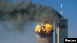 Trung tâm Thương mại Thế giới tại Thành phố New York bị tấn công trong ngày 11/9/2001.