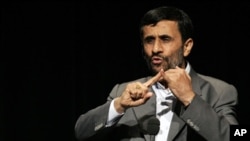 Iran's President Mahmoud Ahmadinejad (file photo