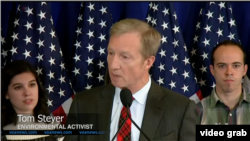 Tom Steyer, Aktivis Lingkungan (Foto: VOA/Videograb)