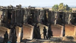 Izraelski vojnici i oprema na granici sa Gazom