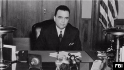 J. Edgar Hoover at his desk as director of the Federal Bureau of Investigation. (FBI)